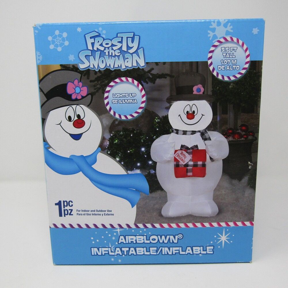 Frosty the Snowman 3.5 FT Airblown Inflatable Christmas Yard Decoration Lights